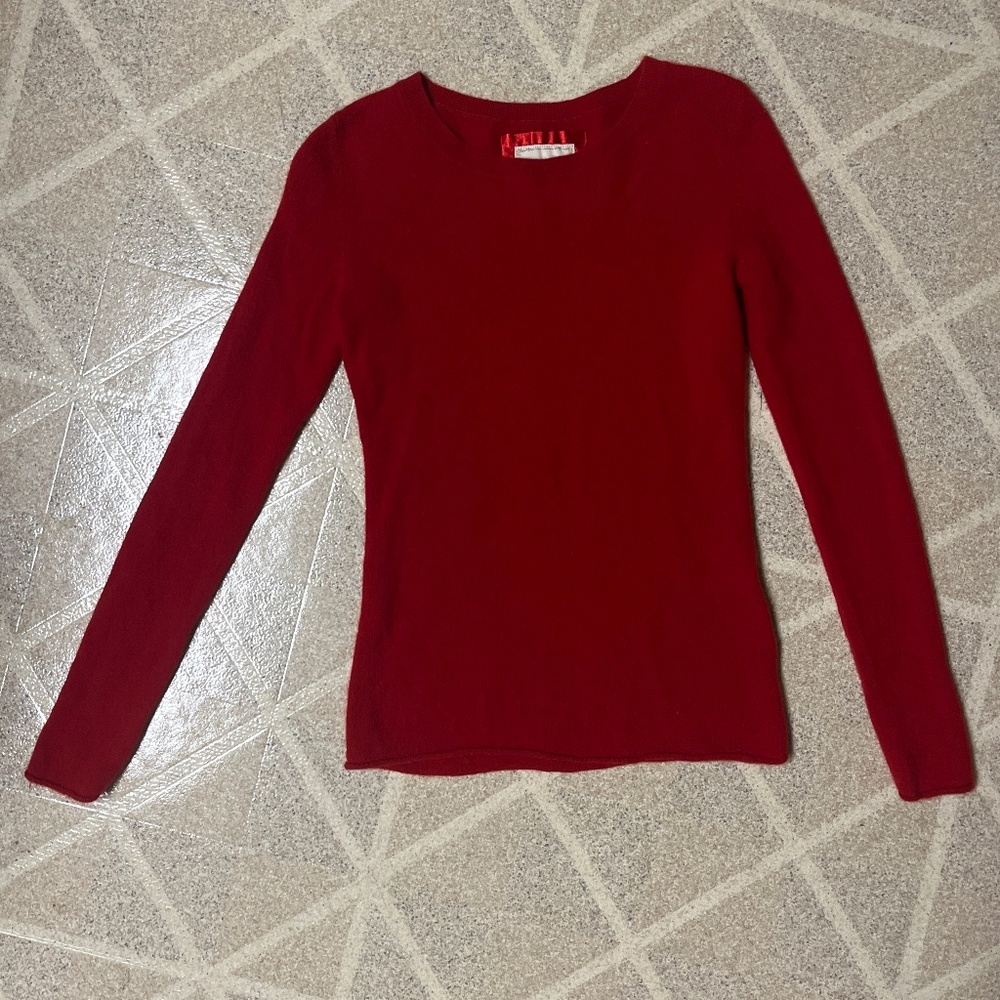 Old Navy 100% Cashmere Red Sweater Size XS